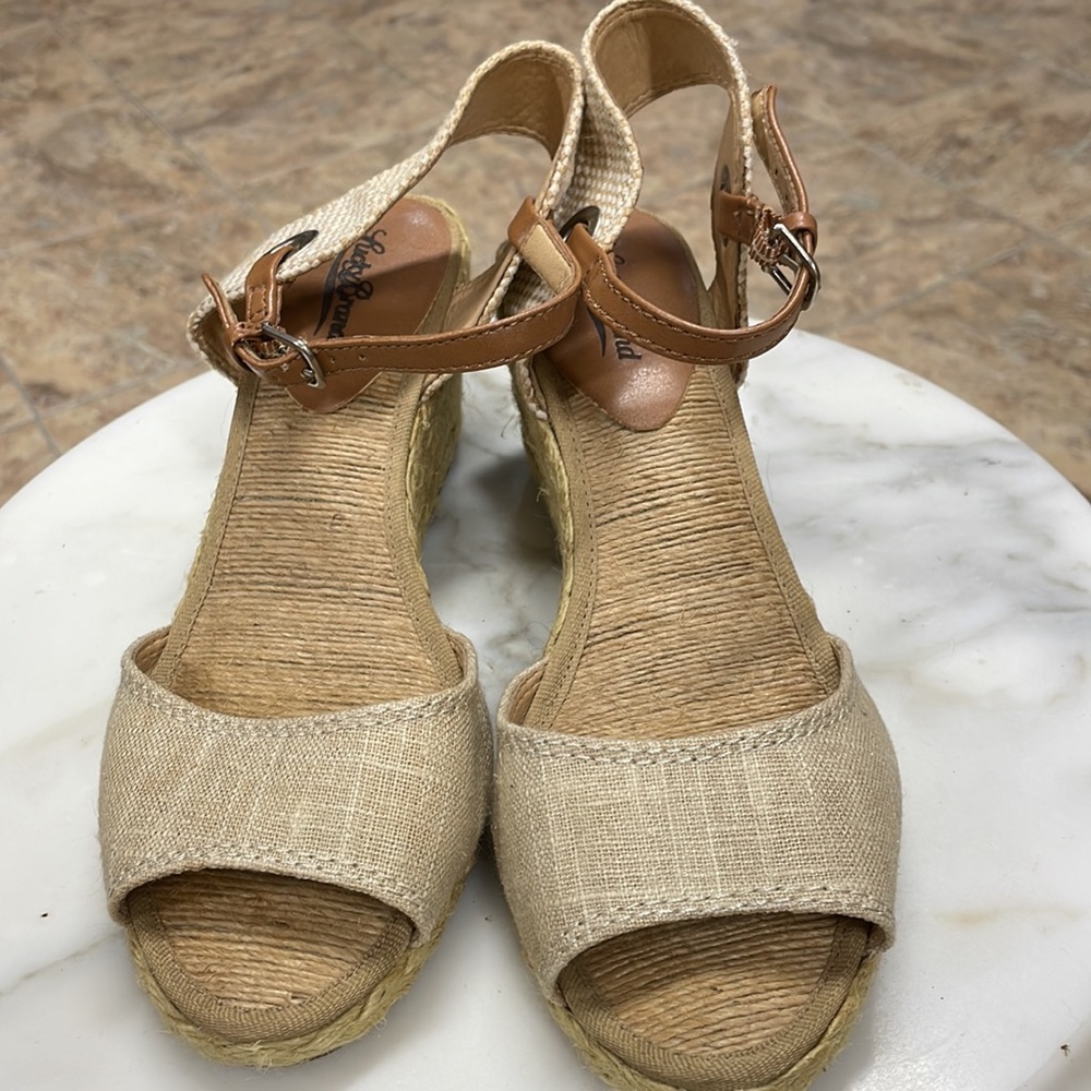 Lucky Brand espadrilles. So cute on. Only worn one time.